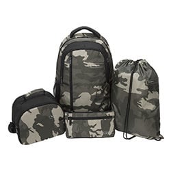 image produit Targus TSB96305EU Sport Green Camo (Sac à dos+Trousse+Lunch Box+String bag) Grosbill