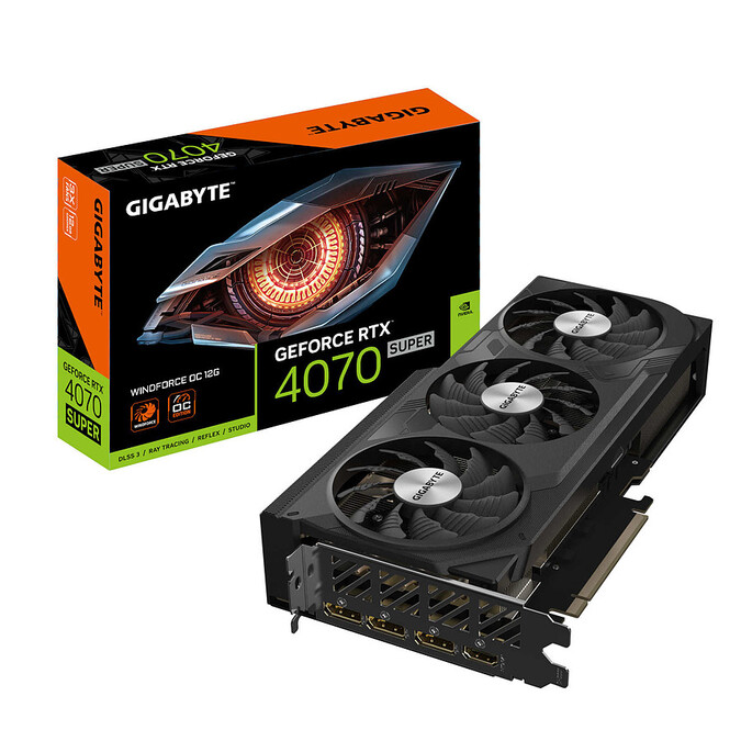 Gigabyte GeForce RTX 4070 SUPER Windforce OC 12G - Carte graphique - 0