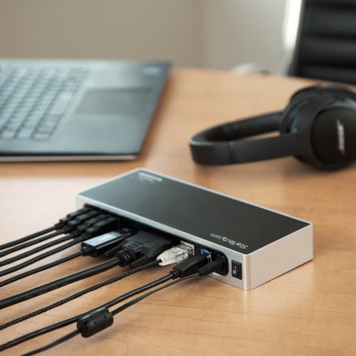 USB 3 Dual Monitor Dock HDMI DVI/VGA - Achat / Vente sur grosbill.com - 6