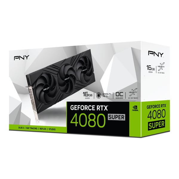 PNY RTX 4080 SUPER 16G VERTO OC Triple Fan# - Carte graphique PNY - 12