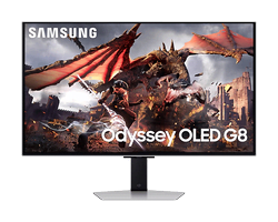 Ecran PC Samsung Odyssey G8 - 32" OLED MATE 4K UHD 240hz 0.03ms Smart TV + Wifi/Bluetooth G-Sync C FreeSync PP-Second Grosbill