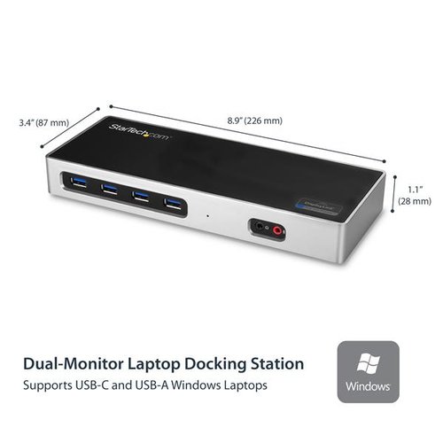 USB-C/USB 3.0 Docking Station 4K - (BPU DK30A2DH) - StarTech - 1