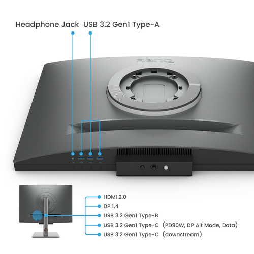 BenQ 28 pouces  9H.LM1LJ.TBE - Ecran PC BenQ - grosbill.com - 4