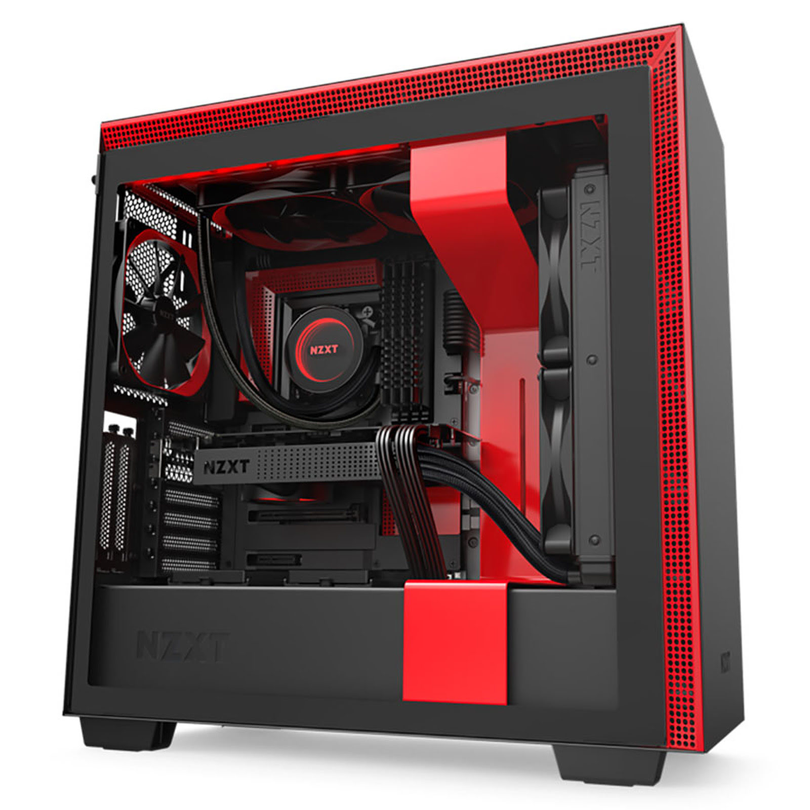 NZXT H710i Noir/Rouge Rouge - Boîtier PC NZXT - grosbill.com - 0