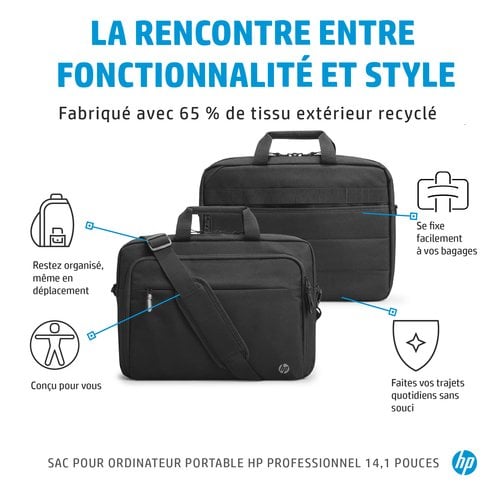 Prof 14.1 Laptop Bag (500S8AA) - Achat / Vente sur grosbill.com - 9