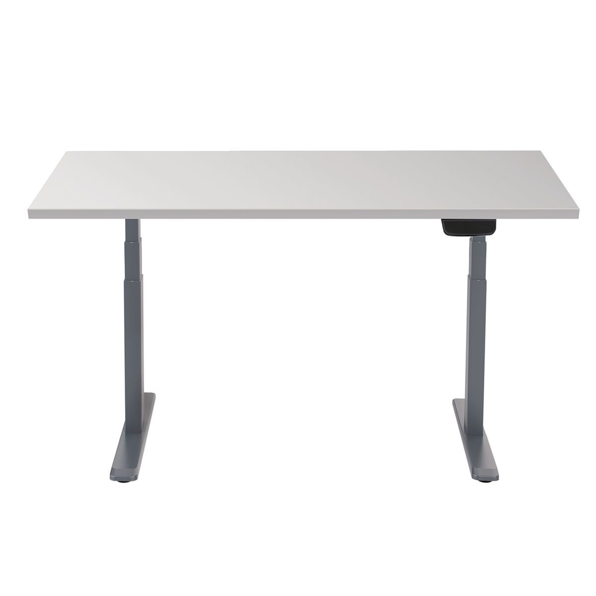 Kimex International Motorisé assis-debout plateau blanc/Pied gris 120x75cm - 150-2412K2  (150-2412K2) - Achat / Vente Bureau sur grosbill.com - 3