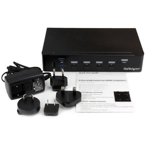 4-Port HDMI KVM Switch - USB 3.0 - 1080p - Achat / Vente sur grosbill.com - 5