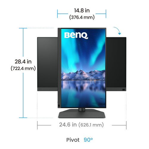 BenQ 24"  9H.LLVLA.TBE - Ecran PC BenQ - grosbill.com - 3