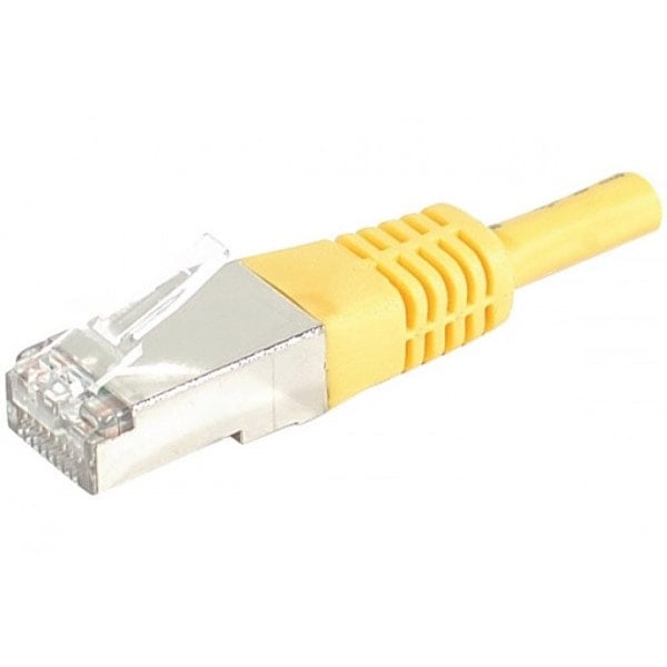 Cordon Cat.6A S/FTP Jaune - 2m - Connectique réseau - grosbill.com - 0