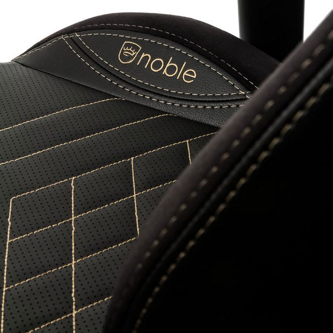 NobleChairs EPIC Series Noir/Or - Siège PC Gamer - grosbill.com - 1