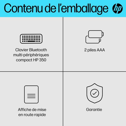 HP 350 BLK Compact Multi-Device KBD - Achat / Vente sur grosbill.com - 19