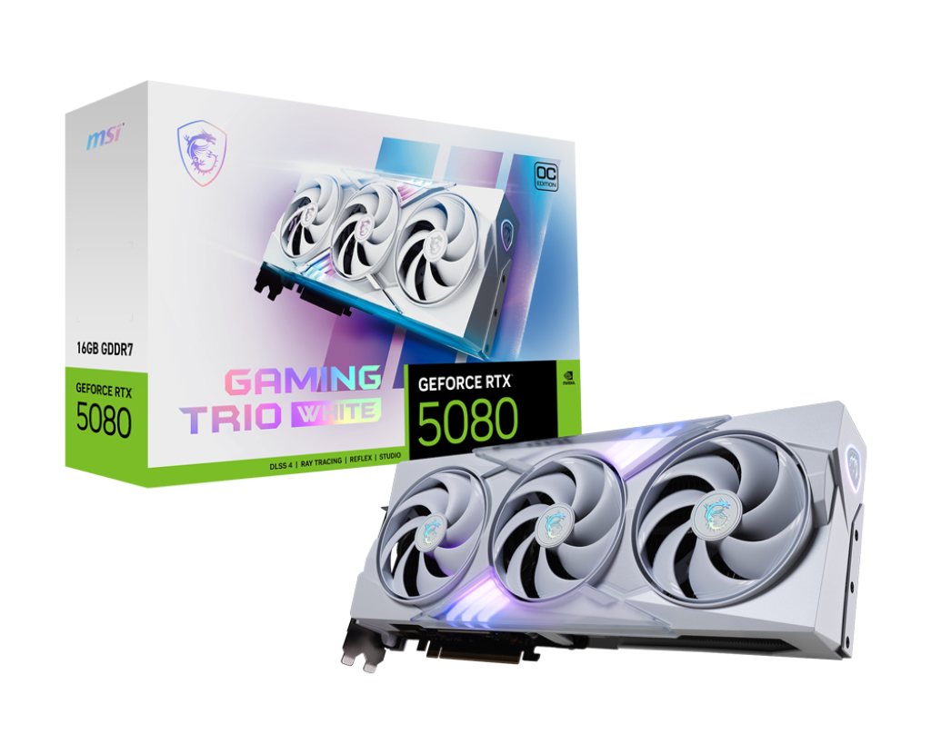 MSI GeForce RTX 5080 16G GAMING TRIO OC WHITE - Carte graphique - 0