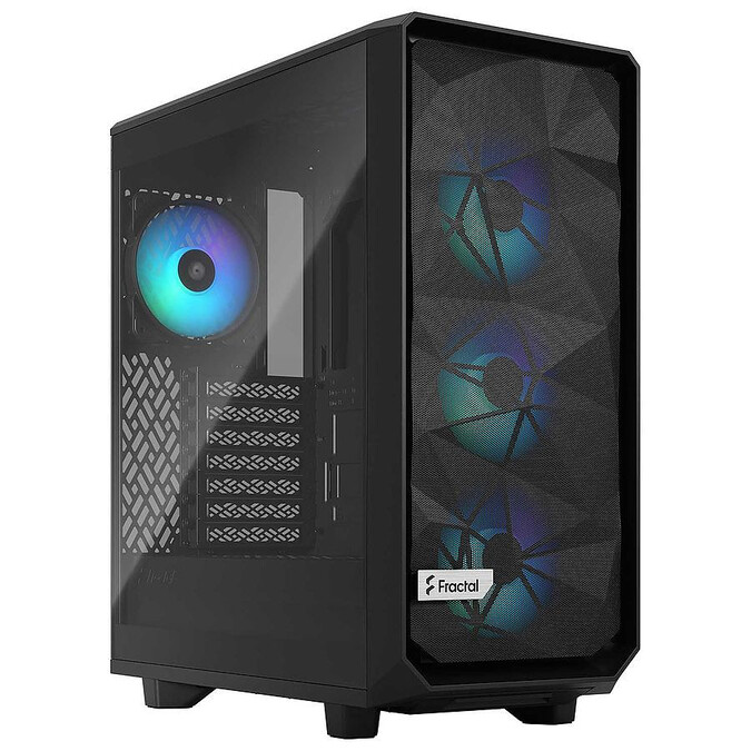 image produit Fractal Design Meshify 2 Compact RGB TG Noir-Seconde Vie-Parfait Etat Grosbill