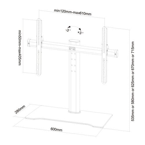 NewStar Flatscreen Desk Mount 32-55" - Achat / Vente sur grosbill.com - 3