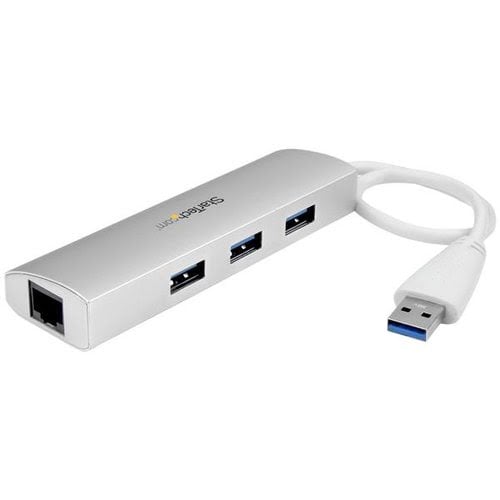 3 Port Portable USB 3.0 Hub plus GbE - Achat / Vente sur grosbill.com - 0