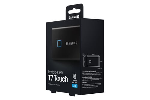 Samsung T7 Touch 2To Black (MU-PC2T0K/WW) - Achat / Vente Disque SSD externe sur grosbill.com - 33