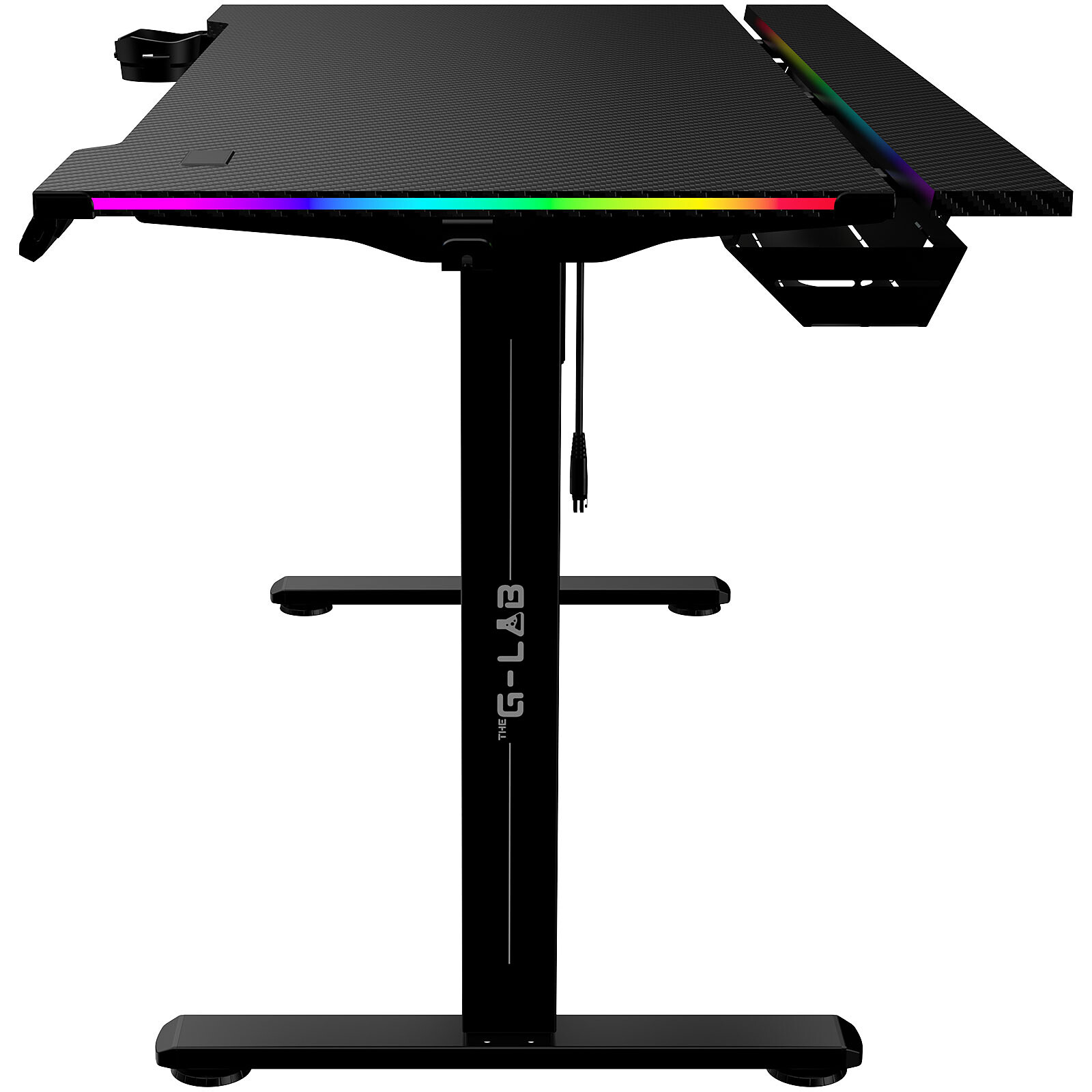 The G-LAB K-Desk Platinium RGB - Noir (K-DESK-PLATINIUM) - Achat / Vente Bureau sur grosbill.com - 2