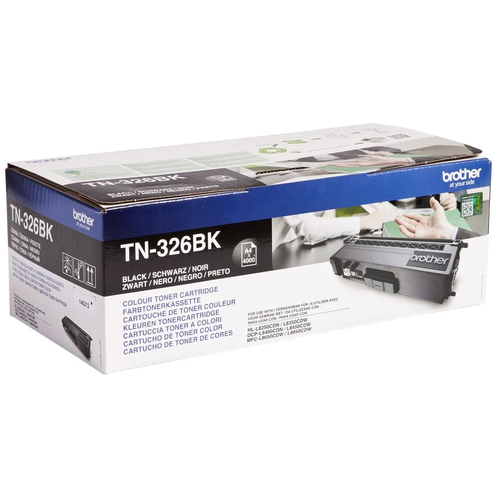 Toner Noir 4000p - TN-326BK pour imprimante Laser Brother - 0