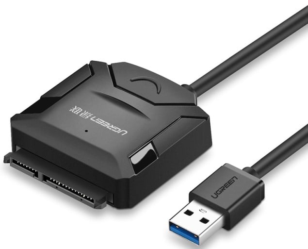 Adaptateur USB3.0 vers SATA/2.5"/3.5"/HDD/SSD/0.5m - Connectique PC/Téléphonie  - 0