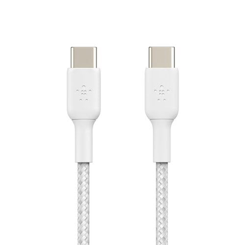 USB-C to USB-C Cable Braided 1M White - Achat / Vente sur grosbill.com - 2