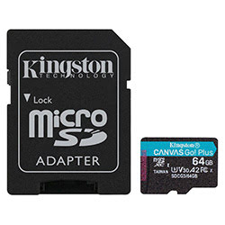 image produit Kingston Canvas Go! Plus SDCG3/64GB  Grosbill