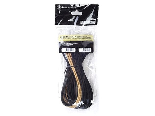 Cable tressé ATX 24-Pin 300mm - GOLD/Black - Connectique PC - 1