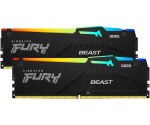 Kingston Fury Beast RGB 64Go (2x32Go) DDR5 5600 - Mémoire PC Kingston sur grosbill.com - 0