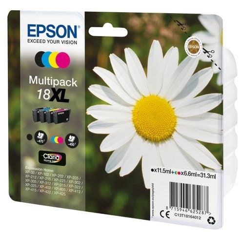 Epson - Noir, Cyan, Magenta, Jaune - C13T18164022 - Achat / Vente Consommable imprimante sur grosbill.com - 1