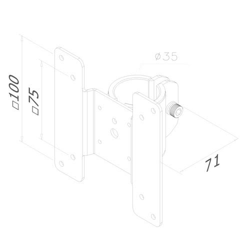 Thin Client Holder BLACK - Achat / Vente sur grosbill.com - 2