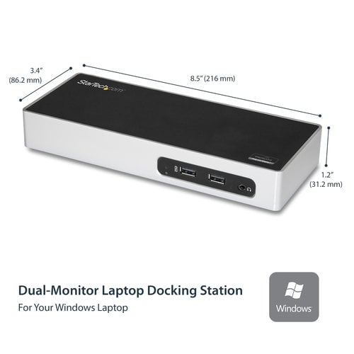 USB 3 Dual Monitor Dock HDMI DVI/VGA - Achat / Vente sur grosbill.com - 2