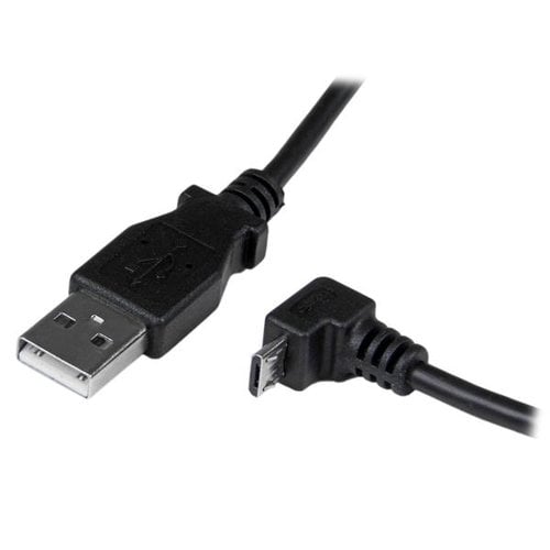 2m USB to Down Angle Micro USB Cable - Achat / Vente sur grosbill.com - 1