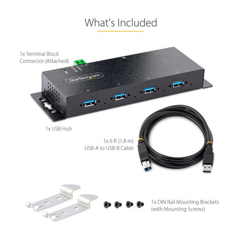 HUB USB 3.0 5GBPS A 4 PORTS IN - Achat / Vente sur grosbill.com - 10