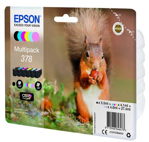 Epson Ink/378 Squirrel CLcMLmYK SEC - Achat / Vente Consommable imprimante sur grosbill.com - 2