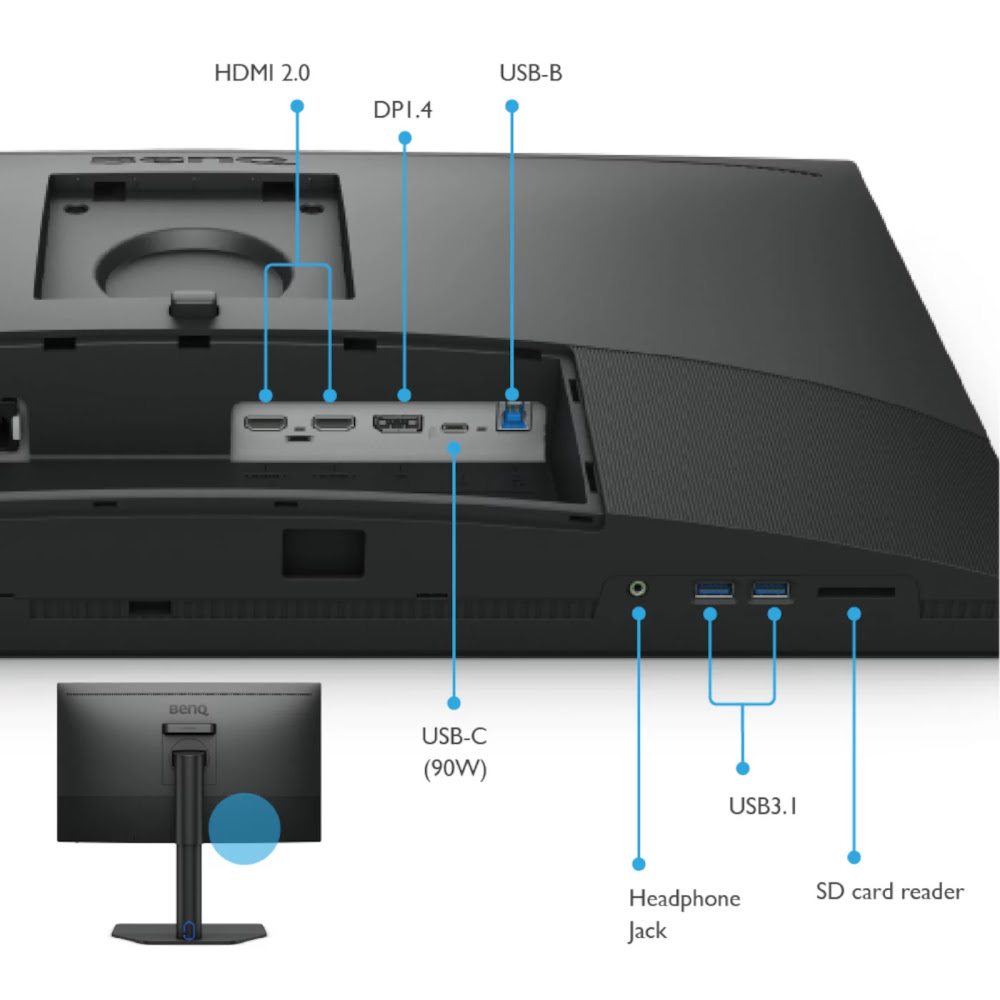 BenQ 27"  SW272U - Ecran PC BenQ - grosbill.com - 3