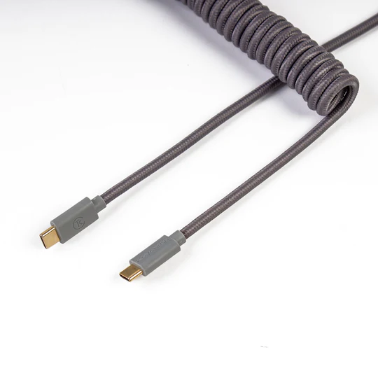 Cable Coiled Aviator - USB C - Gris - Connectique PC - grosbill.com - 0