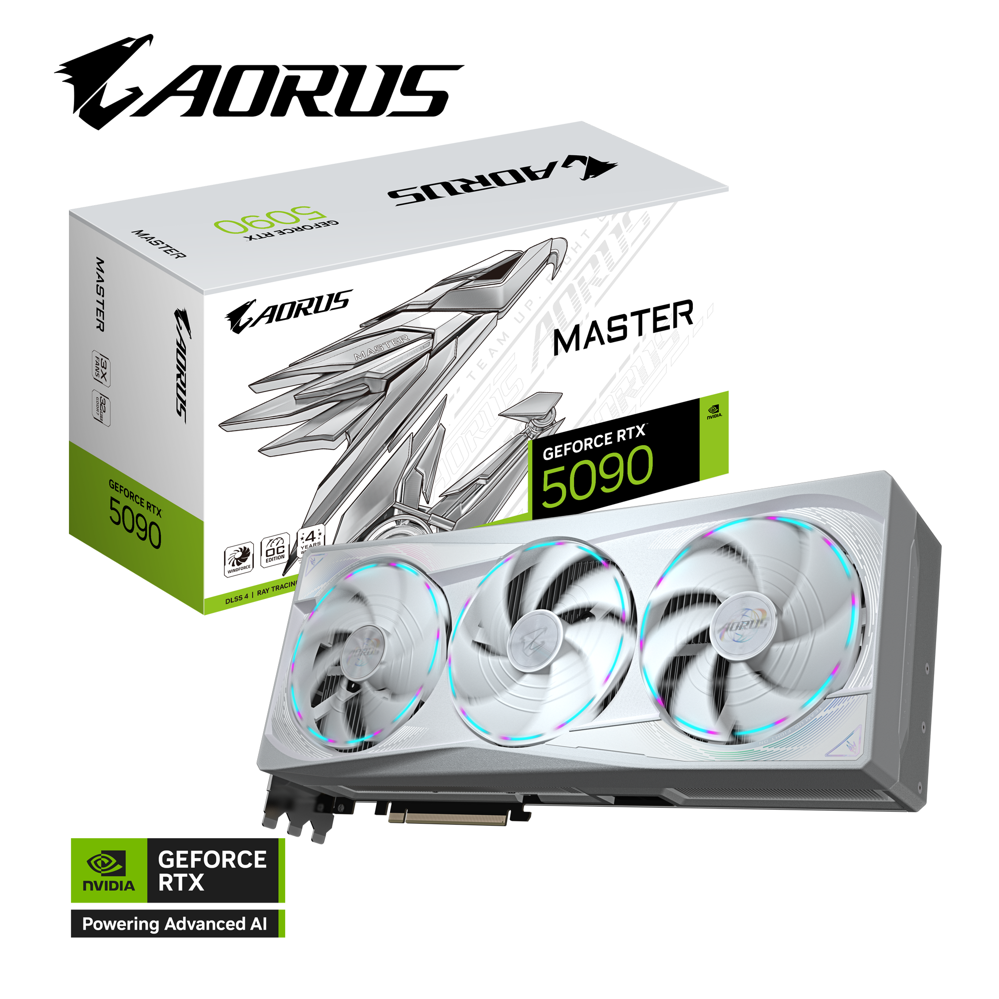 Gigabyte AORUS GeForce RTX 5090 MASTER ICE 32G - Carte graphique - 10