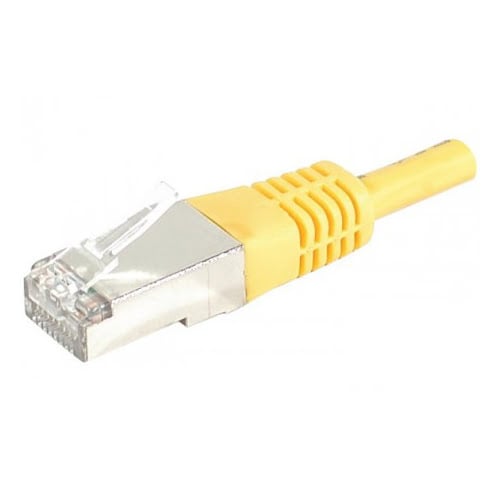 RJ45 Cat6 S/FTP Jaune - 0,15m - Connectique réseau - grosbill.com - 0