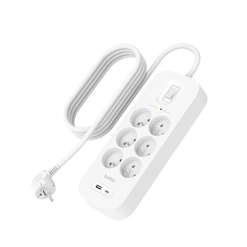 Surge Protection with USB C 6 Outlet - Achat / Vente sur grosbill.com - 2