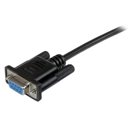 1m Black DB9 RS232 Null Modem Cable F/F - Achat / Vente sur grosbill.com - 1