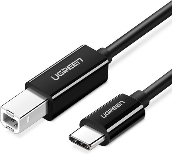 Câble USB-C vers USB-B 2.0/1m/Noir - Connectique PC/Téléphonie  - 0