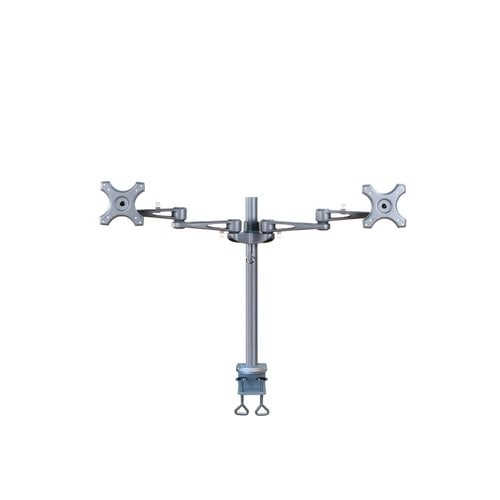 Desk Mount Dual 10-27" Clamp SILVER - Achat / Vente sur grosbill.com - 1