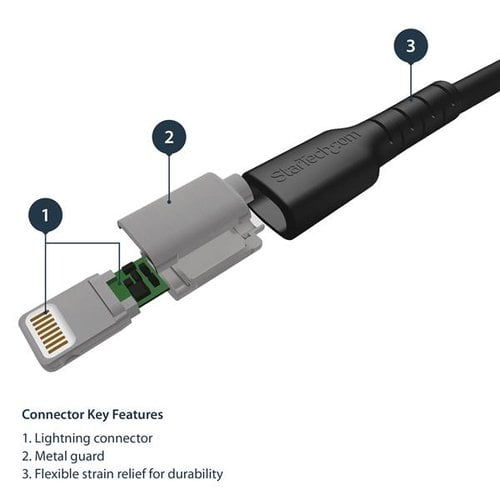 Cable USB to Lightning MFi Certified 2m - Achat / Vente sur grosbill.com - 2