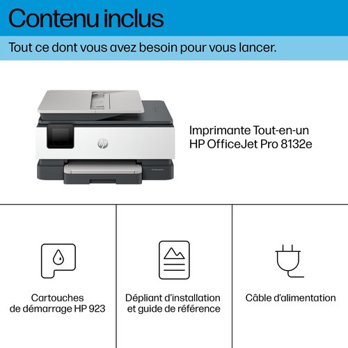 OFFICEJET PRO 8132E AIO LIGHT - Achat / Vente sur grosbill.com - 15