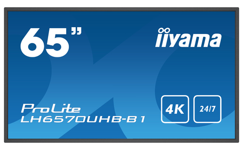 Iiyama LH6570UHB-B1 (LH6570UHB-B1) - Achat / Vente Affichage dynamique sur grosbill.com - 1