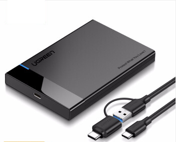 UGREEN USB-C vers USB-A+C/HDD/SSD/2.5"SATA/6T/0.50m - Boîtier externe - 0