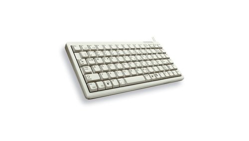 G84-4100 COMPACT KEYBOARD Clavier filaire miniature, USB/PS2, gris clair, AZERTY - FR - Achat / Vente sur grosbill.com - 2