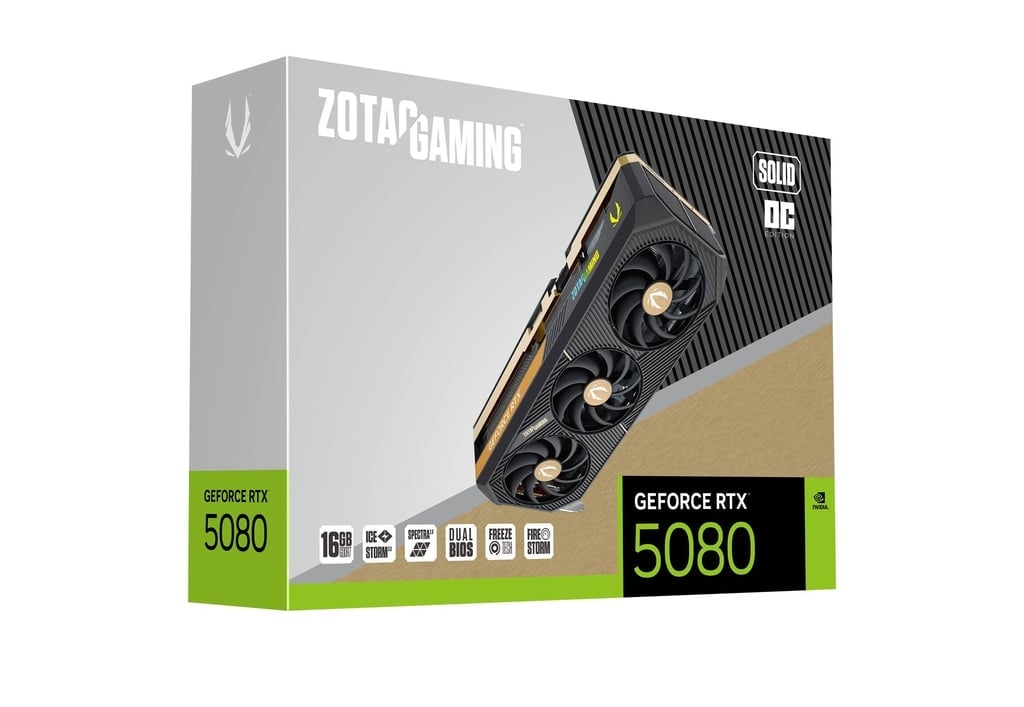 ZOTAC GeForce RTX 5080 SOLID OC  - Carte graphique ZOTAC - 1