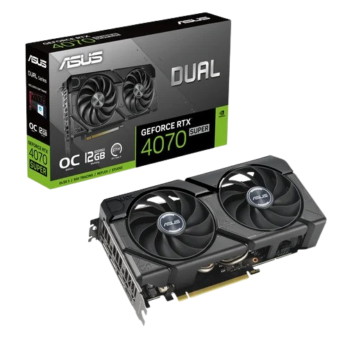 Asus GeForce RTX 4070 SUPER DUAL O12G EVO  - Carte graphique Asus - 0