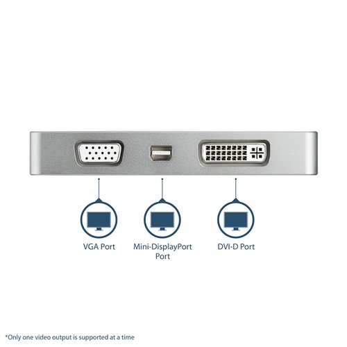 4-in-1 USB-C to VGA DVI HDMI or mDP - Achat / Vente sur grosbill.com - 2