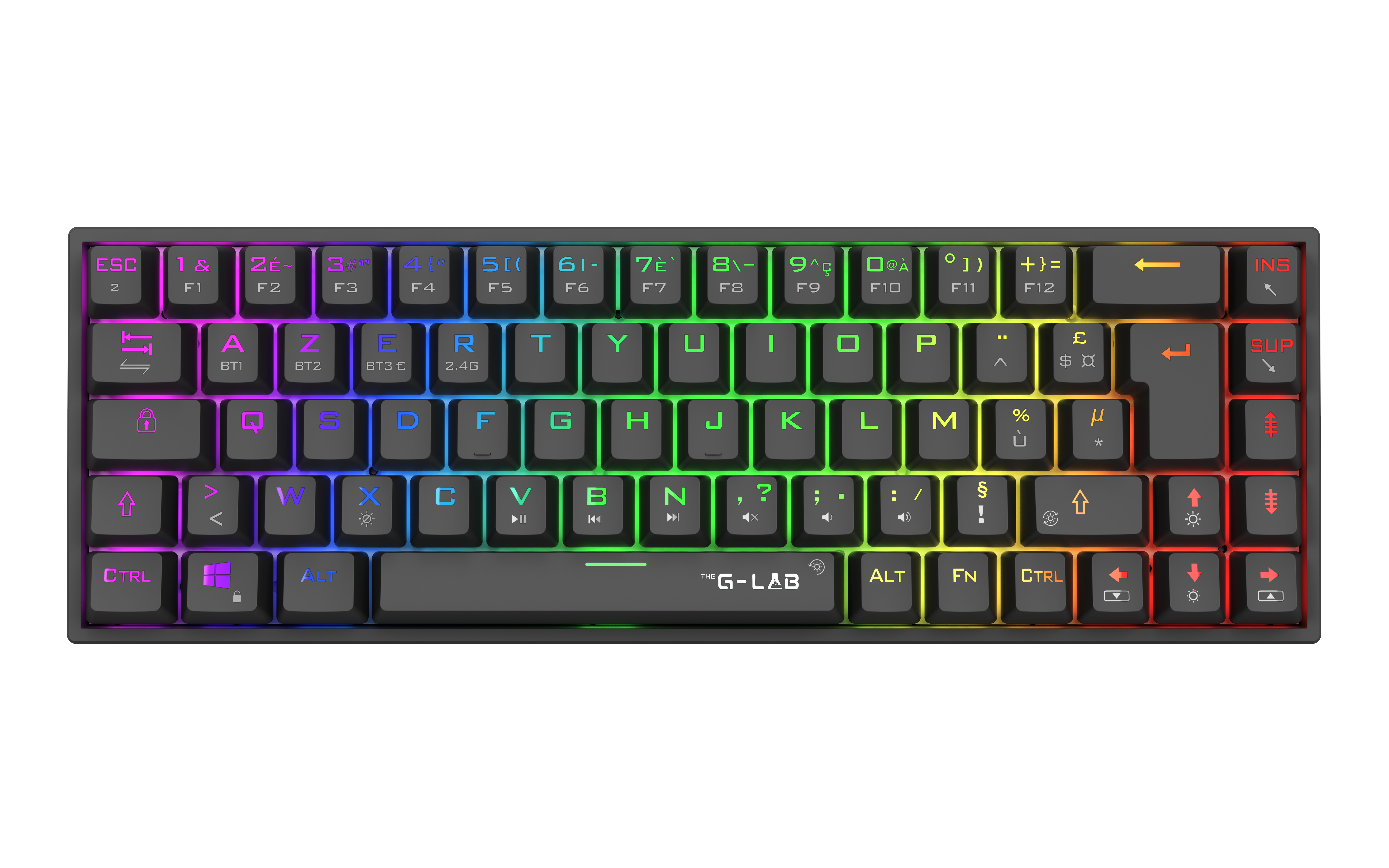 The G-LAB Keys Titanium 65% RGB/Filaire/BT/Noir - Clavier PC - 0